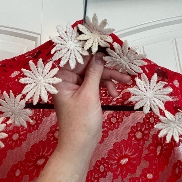 Vintage Eloise Curtis 60’s daisy, gingham and lace 2 piece maxi dress size small - Picture 15 of 16